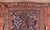Brick Red Antique Persian Kurdish Rug With Diamond Medallion and Deep Navy Field 3'8 X 6'10 For Sale - Image 8 of 13