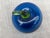 Mid 20th Century Vintage Blue Glass Tomato Paper Weight For Sale - Image 5 of 11