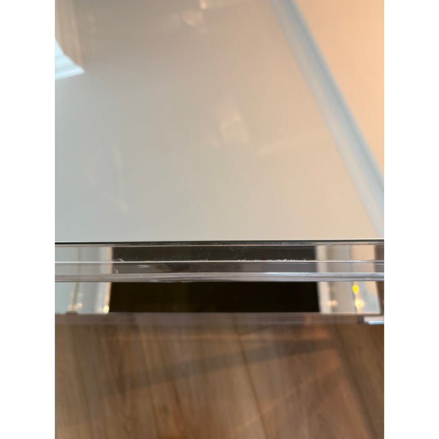 Mid Century Modern Lucite Bar Cart on Casters For Sale - Image 10 of 15