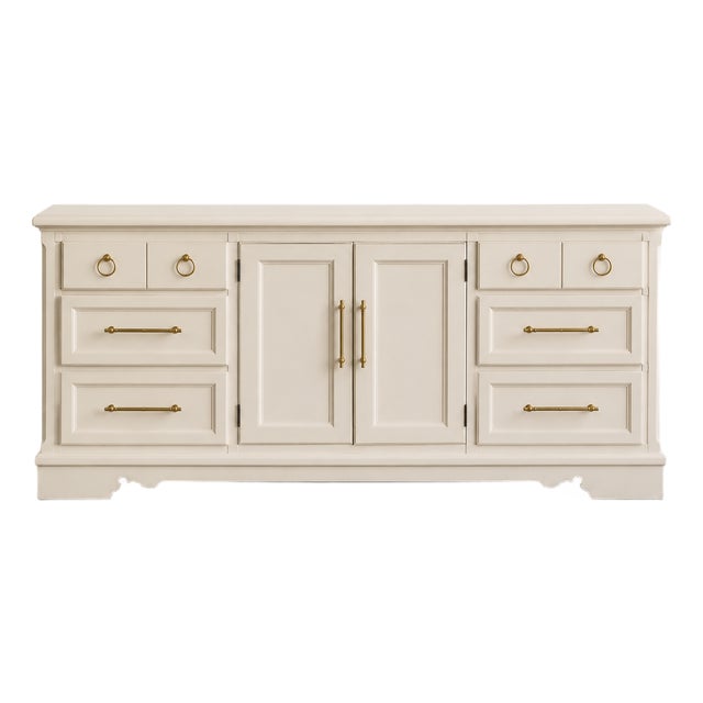 Restored Vintage Thomasville Sideboard | Custom Luxury Statement Cabinet For Sale