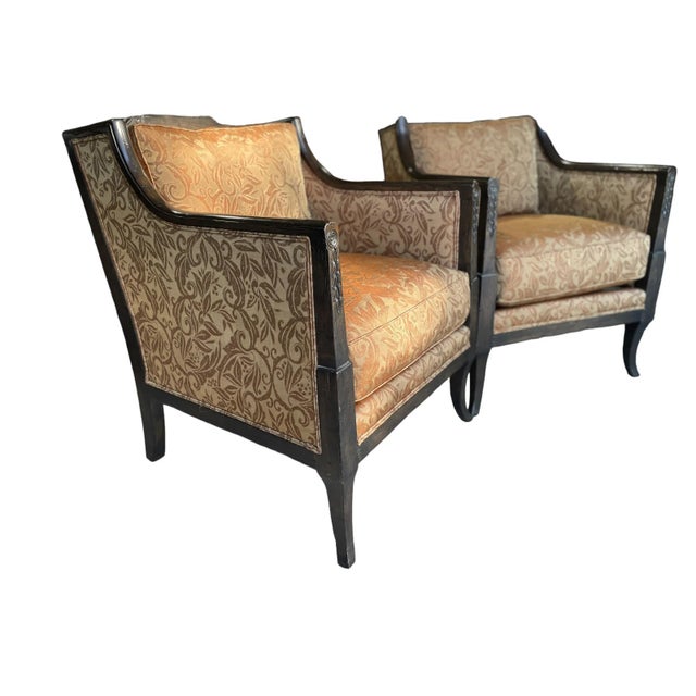 Chaddock Set of Two French Country Style Accent Chairs by Guy Chaddock For Sale - Image 4 of 12