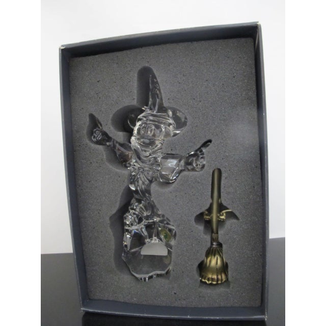 Disney Waterford Crystal Mickey Mouse Sorcerer Limited Edition of 750 in Box For Sale - Image 16 of 18