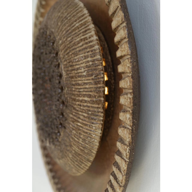 Mid-Century Ceramic Sun Wall Light from Løvemose, Denmark, 1970s For Sale - Image 17 of 18