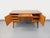 Tan Vintage Scandinavian Double-Sided Executive Desk in Teak, 1960s For Sale - Image 8 of 18