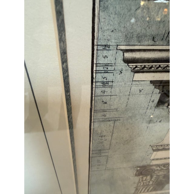 Architectural Corinthian Capital Print, Framed For Sale - Image 11 of 12