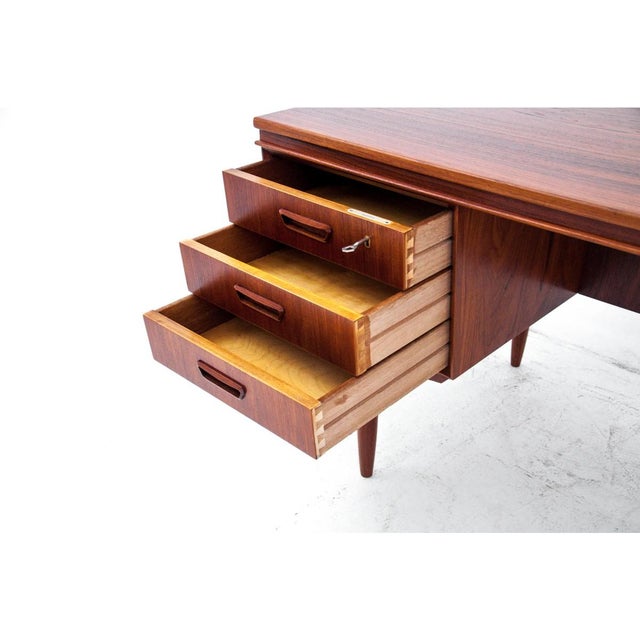 Wood Danish Desk in Teak, 1960s For Sale - Image 7 of 13