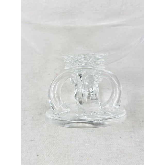 Vintage 1940’s Tazza Footed Steuben Crystal Bowl For Sale In New Orleans - Image 6 of 7