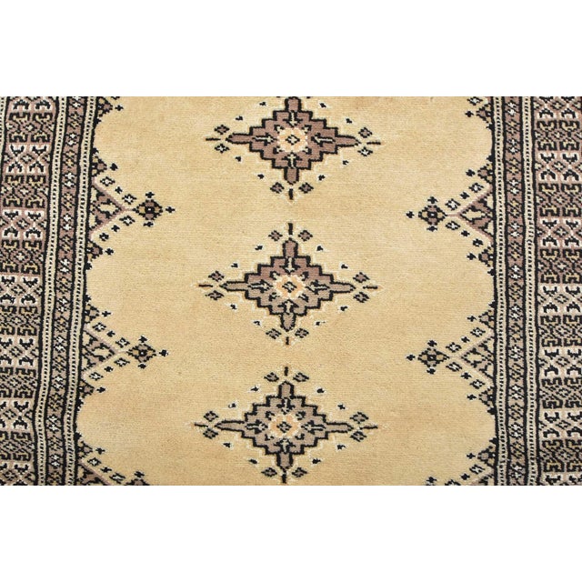 Bokhara Runner 2’7” X 7’11” Beige Wool Tribal Hand-Knotted Oriental Rug For Sale - Image 9 of 13