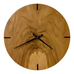 Organic Modern Guanacaste Wood Wall Clock