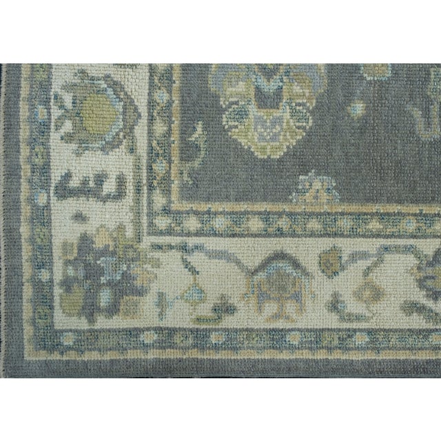 Turkish Oushak Rug 5'1" x 6'9" #17107 For Sale - Image 4 of 8
