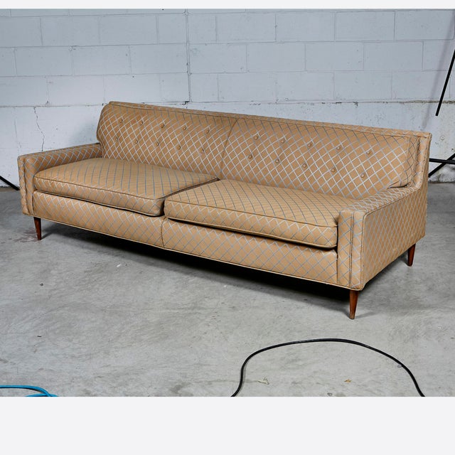 Vintage Mid Century Modern Low Back Couch Sofa Chairish