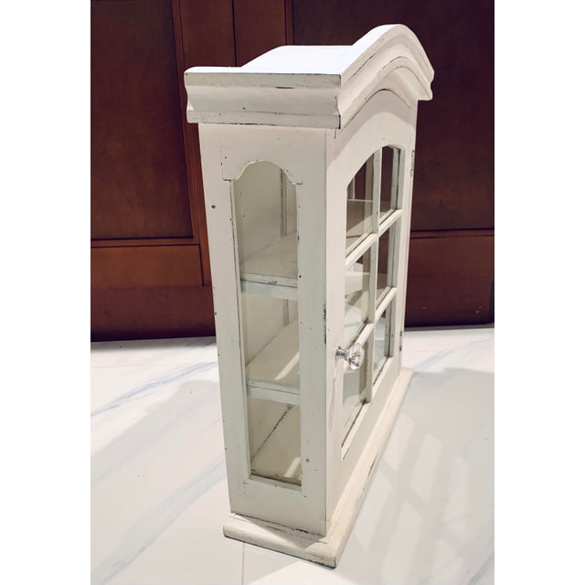 Antique Shabby Farmhouse Country Style Medicine Glass Window