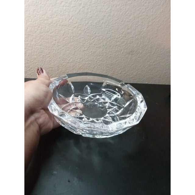 1980s 1980s Capri Lead Crystal Faceted Ashtray, Made in Italy For Sale - Image 5 of 7