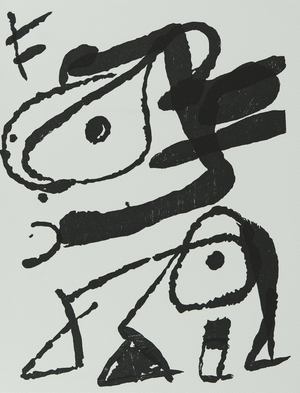 Joan Miro, Surreal Character, Etching