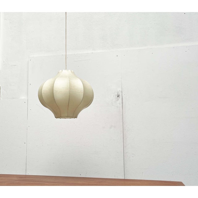 Mid-Century Modern Cocoon Pendant Lamp by Friedel Wauer for Goldkant Leuchten, 1960s For Sale - Image 9 of 18