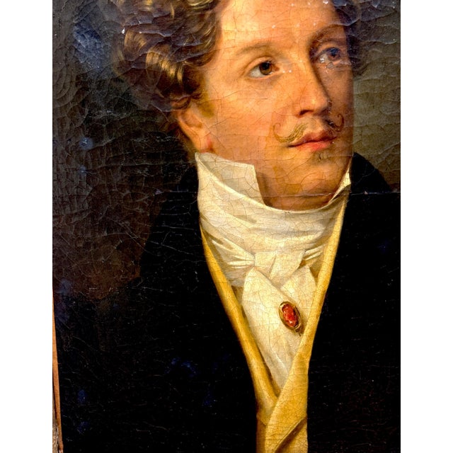 Black Empire Period Portrait of the Comte Gustave de Galard (1779–1841) For Sale - Image 8 of 18