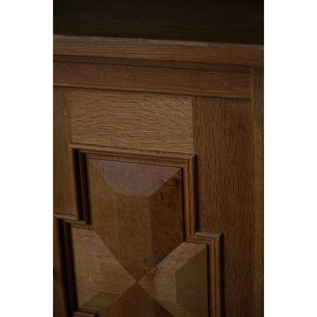 Vintage Danish Oak Sideboard by Henning Kjærnulf, 1950s For Sale - Image 14 of 18