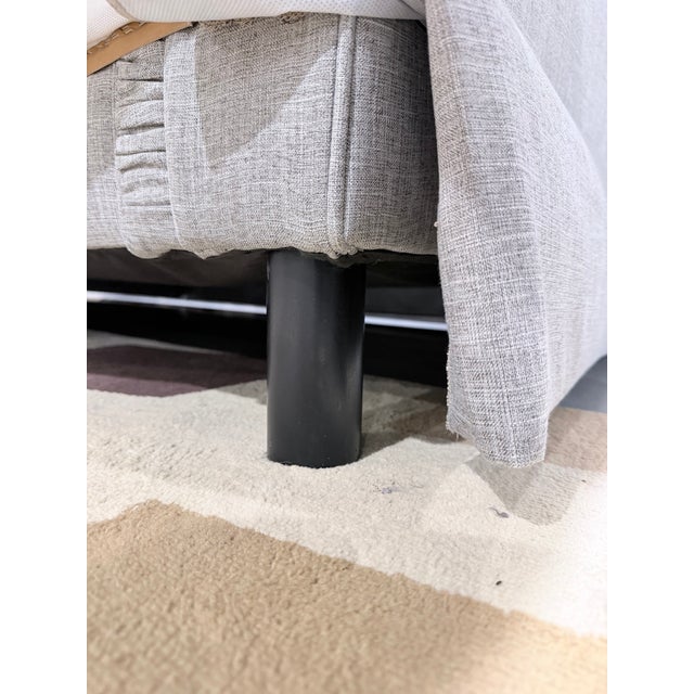 Greige Classic Drexel Heritage Greige Sectional Sofa For Sale - Image 8 of 9