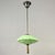 Green Marbled Opaline and Burnished Brass Pendant with Tassel, Germany, 1930s For Sale - Image 15 of 17