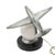 Metal 1980s Art Deco Machined Age Aluminum Fighter Airplane Table Lamp by Sarsaparilla For Sale - Image 7 of 11