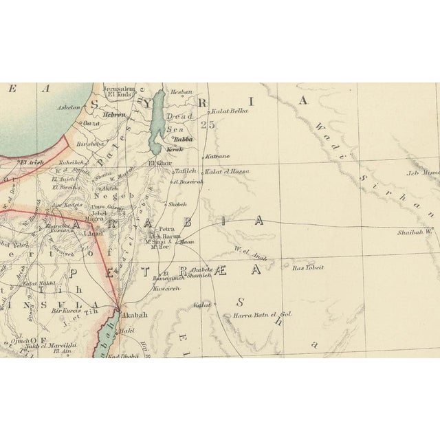 Map of Egypt and Lower Nubia, 1903 For Sale - Image 6 of 10
