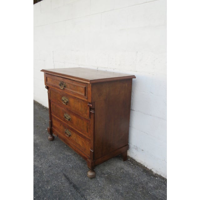 Traditional Early 1800s Burlwood Low Dresser 6231 For Sale - Image 3 of 18
