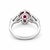 Gorgeous 18k White Gold 1.61ct No Heat Ruby Diamond Ring, Size 6.5 For Sale In New York - Image 6 of 6