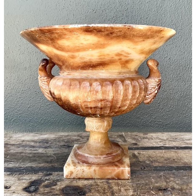 Vintage Alabaster Carved Urn For Sale In West Palm - Image 6 of 12