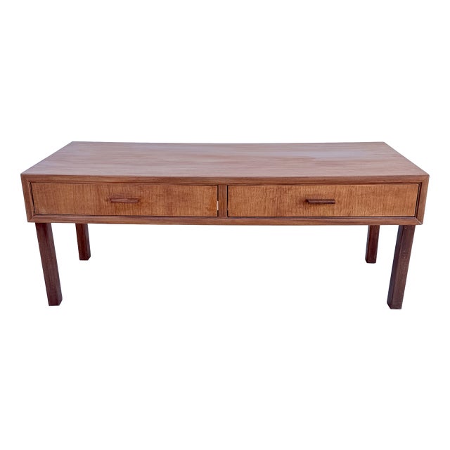 Low Danish TV Stand in Teak, 1960s For Sale