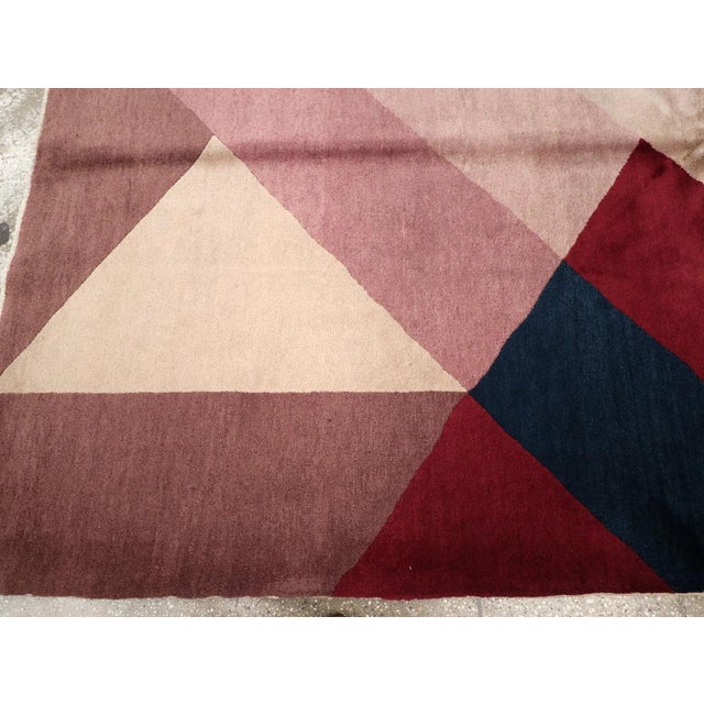 Textile Galerie Shabab Collection Mid-20th Century Chinese Art Deco Rug For Sale - Image 7 of 10