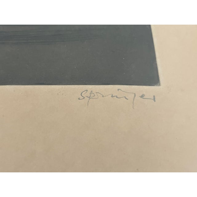 Ferdinand Springer Original Aquatint Etching - Rare e.a. Edition, Signed Plus Personal Dedication For Sale - Image 9 of 10