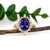 Art Deco Royal Elegance - 3.7cts Tanzanite and Natural Diamonds 14k Gold Ring, Size 6.75 For Sale - Image 3 of 7
