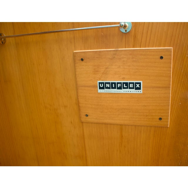 Mid-Century Modern Teak Wardrobe from Uniflex, 1960s For Sale - Image 10 of 12