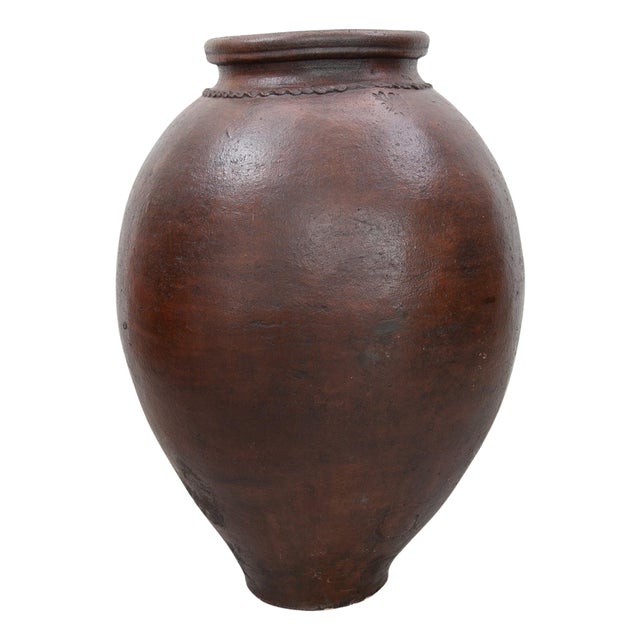 Antique Life Size Stoneware Vase, 1870 For Sale