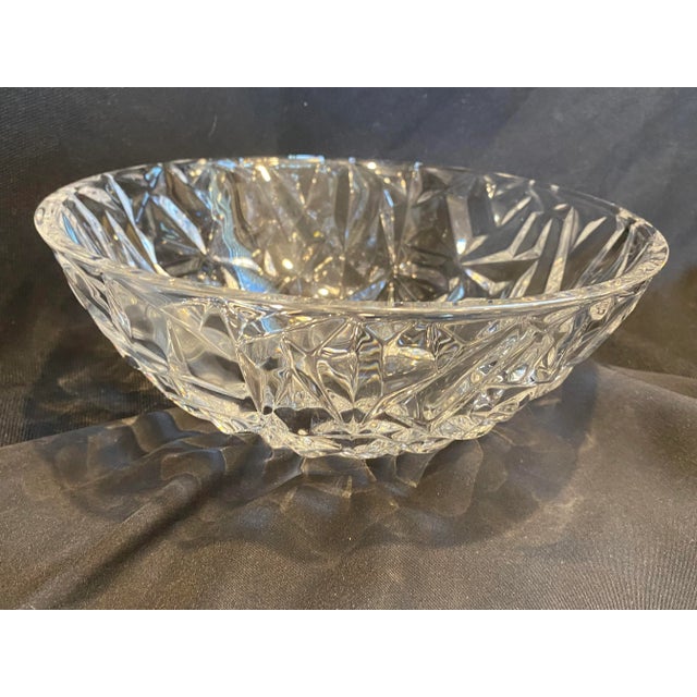 Late 20th Century Late 20th Century Tiffany & Co. “Rock Cut” Crystal Bowl Excellent Condition For Sale - Image 5 of 10