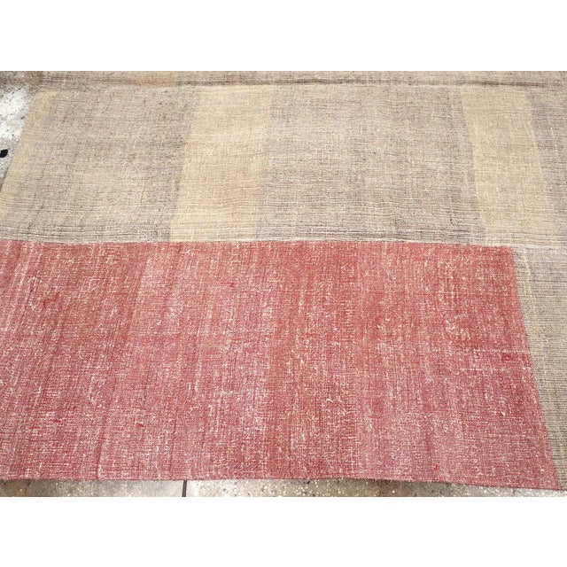 Mid 20th Century Galerie Shabab Collection Mid-20th Century Turkish Flatweave Kilim Room Size Rug For Sale - Image 5 of 8