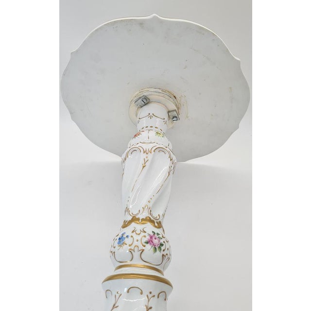 Mid-Century Porcelain Table with Hand-Painted Floral Decoration, Germany, 1970s For Sale - Image 9 of 13