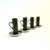 Mid-Century Modern MCM LaGardo Tackett Green Demitasse Mugs and Saucers - Set of 4 For Sale - Image 3 of 15
