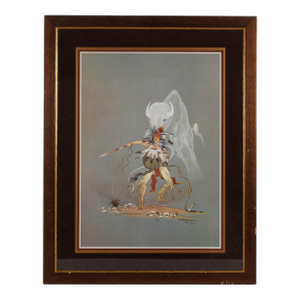 Framed Signed Doc Tate Nevaquaya Standing His Ground Limited-Edition Print