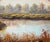After Erd Porret, Riverbank in Autumn, Oil on Canvas For Sale - Image 6 of 13