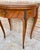 Brown French Demi Lune Folding Card or Console Table with Baize Top, 1900s For Sale - Image 8 of 18