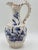 Late 19th Century Antique 19th C Royal Worcester 1892 Porcelain Blue & Gold Floral Relief Pitcher For Sale - Image 5 of 13
