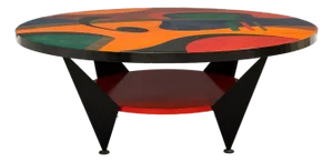 Benjamin Le Memphis Style Round 42” Coffee Table