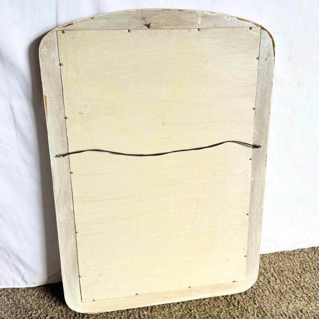 Postmodern Pink Tessellated Stone Pencil Reed Ribbon Wall Mirror For Sale - Image 9 of 9