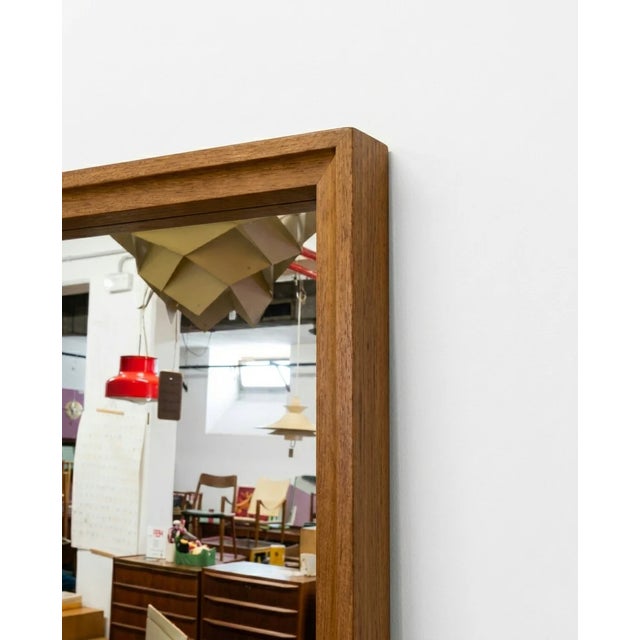 Mid-Century Modern Vintage Model 792 Wall Mirror in Oak from Profil AB Nybrofabriken, Sweden, 1950s For Sale - Image 3 of 5