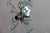 Metal Glass Sputnik Chandelier from Fontana Arte, Italy, 1960s For Sale - Image 7 of 9
