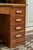 Antique American Desk with Roller Blind For Sale - Image 4 of 16