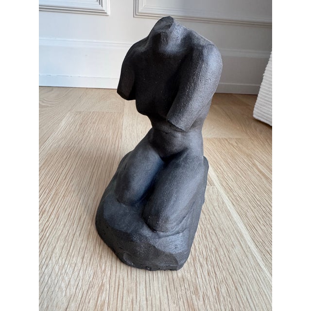 Signed Hand-Built Ceramic Torso Sculpture | Modernist Studio Work For Sale In Chicago - Image 6 of 11