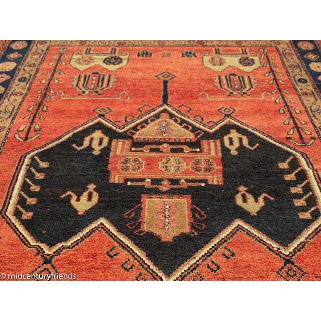 Middle Eastern Rug, 1950s For Sale - Image 7 of 14