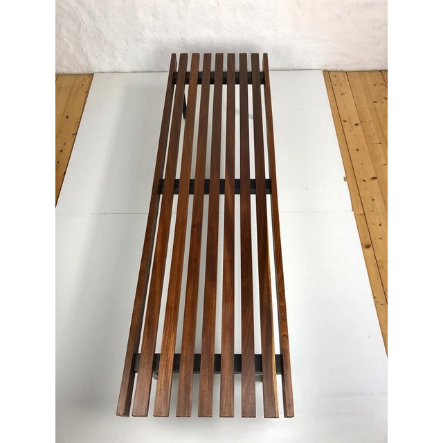 Mid-Century Modern Wooden Slatted Bench from the Wiener Werkstätten, 1960s For Sale - Image 3 of 18